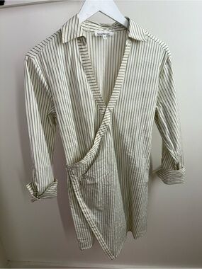 Heartloom Green & Cream Shirt Dress